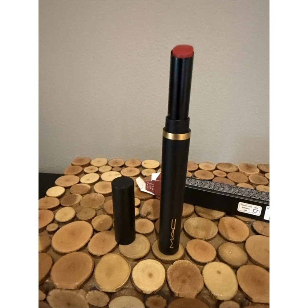 Mac Powder Kiss Velvet‎ Blur Slim Stick Lipstick ~ 897 Stay Curious ~ .07 oz ~